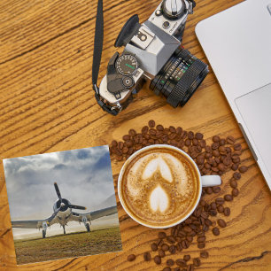 Dessous-de-verre En Verre Photo d'avion, aviation amusante et cool
