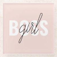 Phrase moderne Pastel Rose fille Boss Phrase