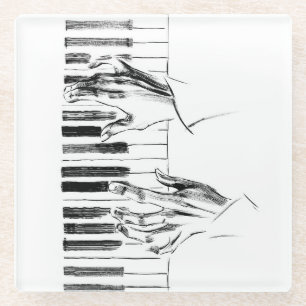 Dessous-de-verre En Verre Piano music