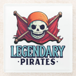 Dessous-de-verre En Verre Pirates légendaires