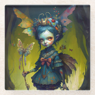 Dessous-de-verre En Verre Pixie Imaginaire Grumpy Fairy