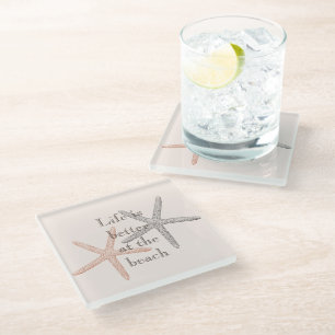 Dessous-de-verre En Verre Plage Blue Starfish