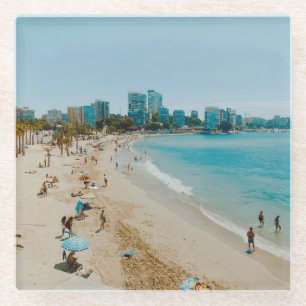Dessous-de-verre En Verre Playa San Juan - Alicante - Espagne