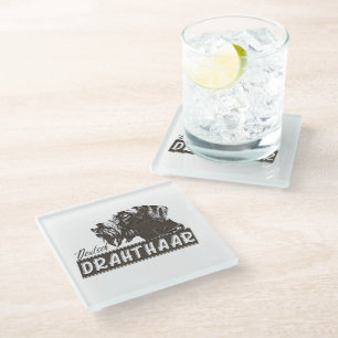 Dessous-de-verre En Verre Pointeur À poils durs allemand