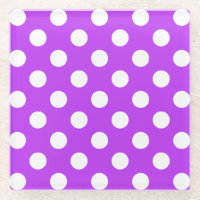 Pois blancs sur violet clair