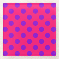 Pois violets sur cerise