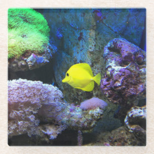 Dessous-de-verre En Verre Poisson jaune