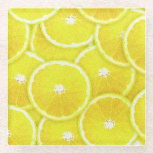 Dessous-de-verre En Verre Pop Art Lemon Slices