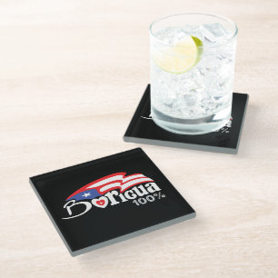 Dessous-de-verre En Verre Porto Rico Boricua