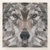 Portrait géométrique Wolf Lone