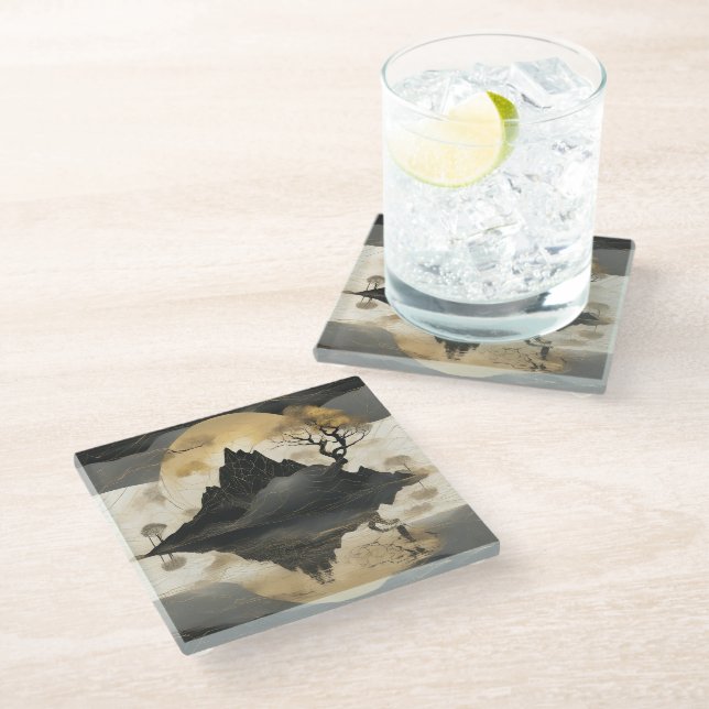 Dessous-de-verre En Verre Poster (Incliné)