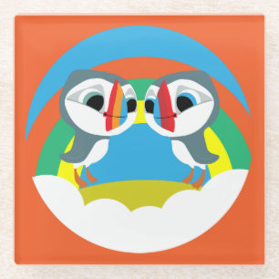 Dessous-de-verre En Verre Puffin Rocks