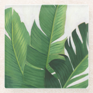 Dessous-de-verre En Verre Pura Vida - feuille tropical