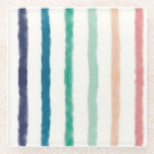 Dessous-de-verre En Verre Rayures Seabreeze