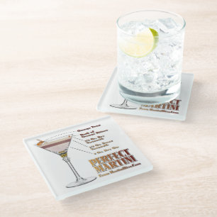 Dessous-de-verre En Verre Recette de cocktail Martini parfait Art