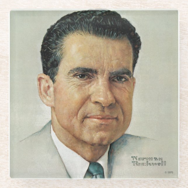 Dessous-de-verre En Verre Richard Milhouse Nixon (Devant)