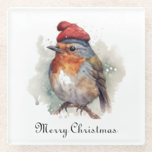 Dessous-de-verre En Verre Robin Winter Delight, sur mesure