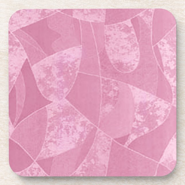 Dessous de verre en verre rose (Devant)