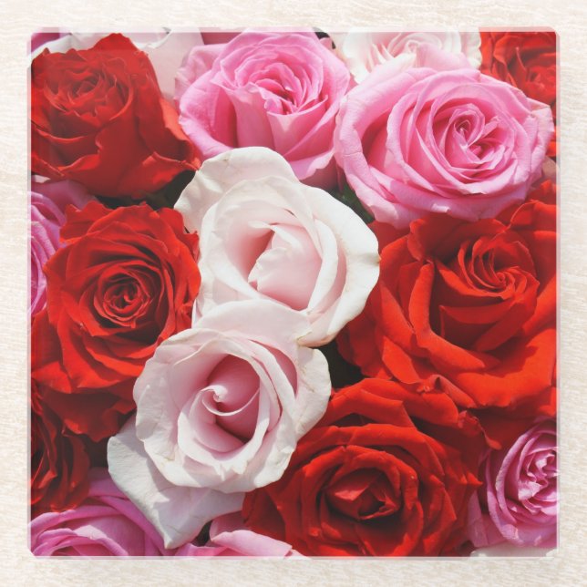 Dessous-de-verre En Verre Rose (Devant)