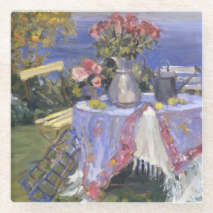 Dessous-de-verre En Verre Roses par la mer