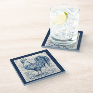 Dessous-de-verre En Verre Roster Toile vintage