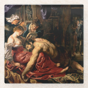 Dessous-de-verre En Verre Samson et Delilah, c.1609