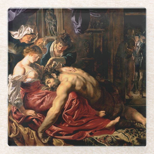 Dessous-de-verre En Verre Samson et Delilah, c.1609 (Devant)