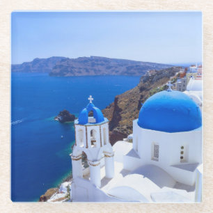 Dessous-de-verre En Verre Santorin