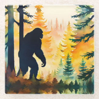 Dessous-de-verre En Verre Sasquatch Autumn Landscape Sunset