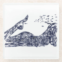 Dessous-de-verre En Verre Sea bottom. 