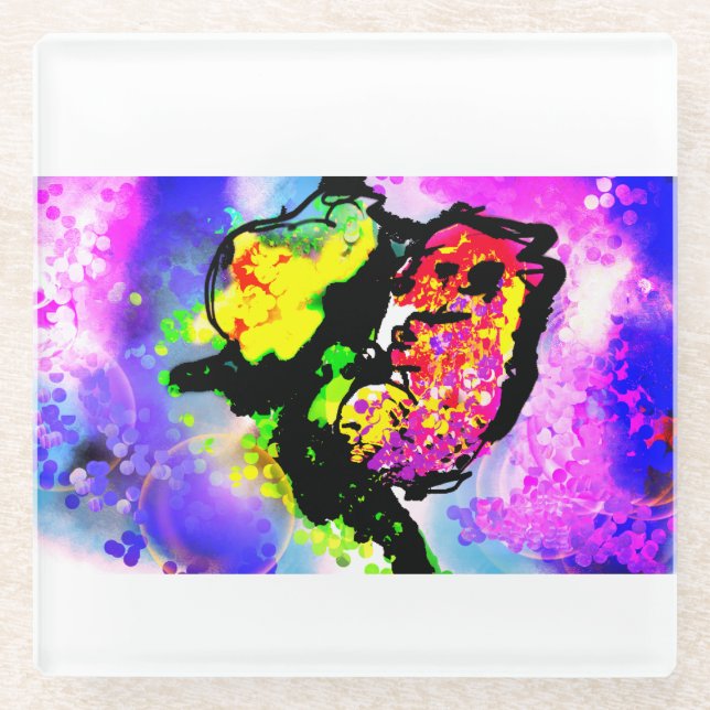 Dessous-de-verre En Verre Seahorse  joy  (Devant)