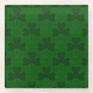 Dessous-de-verre En Verre Shamrock