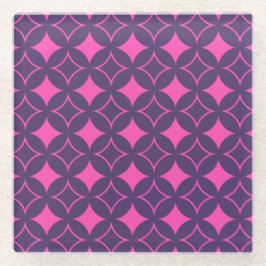 Dessous-de-verre En Verre shippo rose et violet