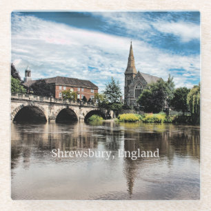 Dessous-de-verre En Verre Shrewsbury, Angleterre