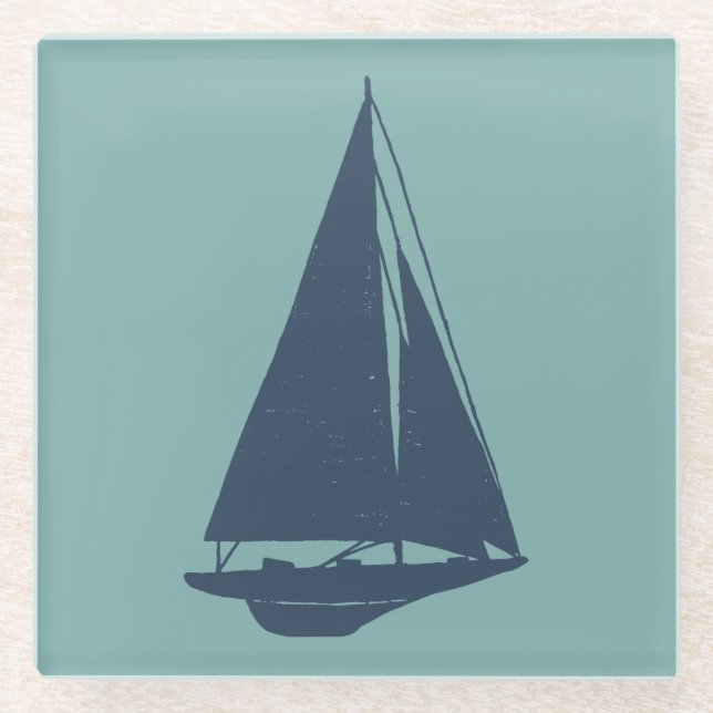Dessous-de-verre En Verre Silhouette (Devant)