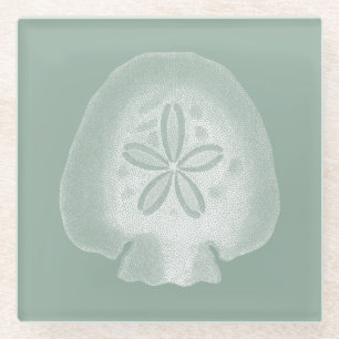 Dessous-de-verre En Verre Silhouette Dollar De Sable