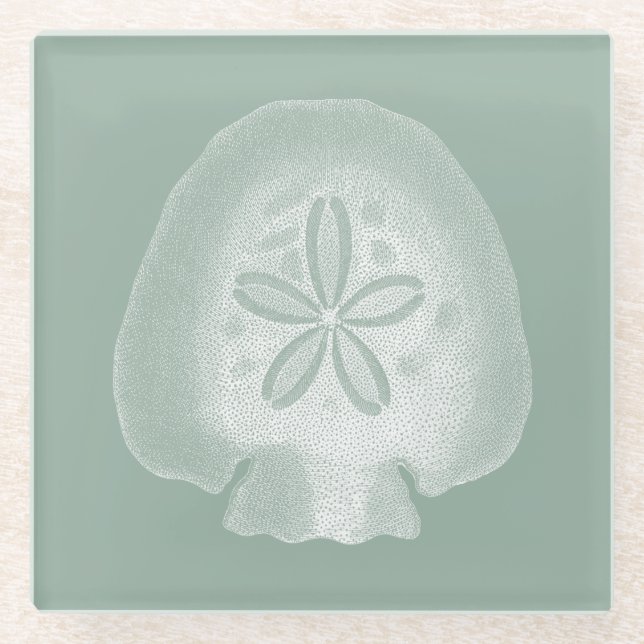 Dessous-de-verre En Verre Silhouette Dollar De Sable (Devant)