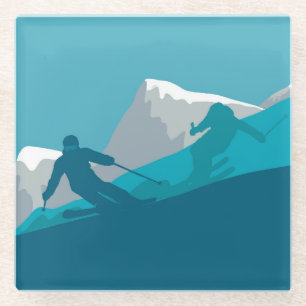 Dessous-de-verre En Verre Ski alpin