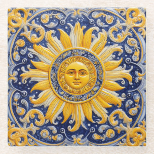Dessous-de-verre En Verre Soleil méditerranéen