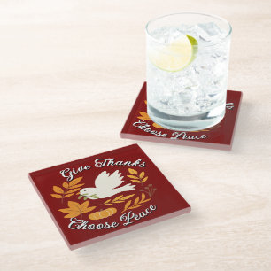 Dessous-de-verre En Verre Sous-main 'The Peace Collection'