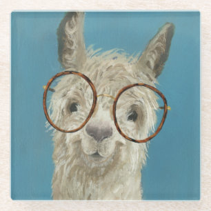 Dessous-de-verre En Verre Spéc. de lama - Lunettes rondes