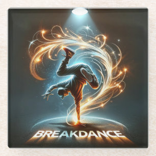 Dessous-de-verre En Verre "Spotlight Groove" - ​ ​ dansant sous les projecte