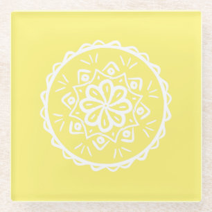 Dessous-de-verre En Verre Star Fruit Mandala