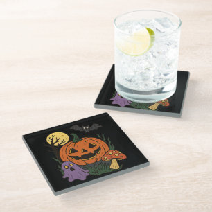 Dessous-de-verre En Verre Sticker Halloween éffrayant