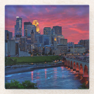 Dessous-de-verre En Verre Sucrerie d'oeil de Minneapolis