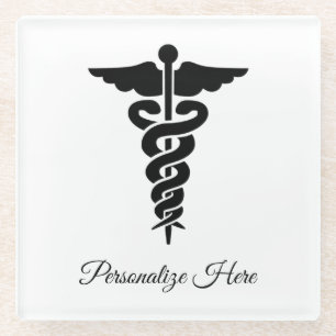 Dessous-de-verre En Verre Symbole Médicale  