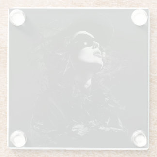 Dessous-de-verre En Verre T-shirt visage