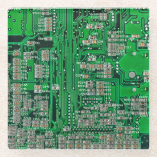 Dessous-de-verre En Verre Tableau de circuits imprimés