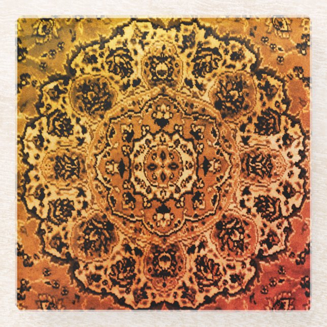 Dessous-de-verre En Verre Tapis oriental (Devant)