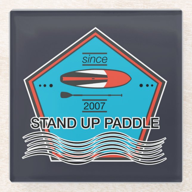 Dessous-de-verre En Verre Tenez l'affiche de palette (Devant)